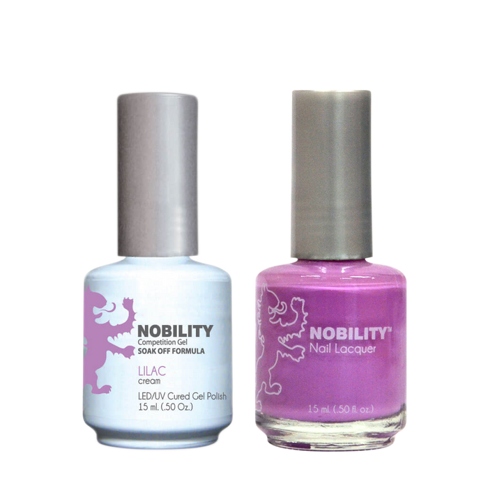 LeChat Nobility Gel & Polish Duo, NBCS074, Lilac, 0.5oz KK