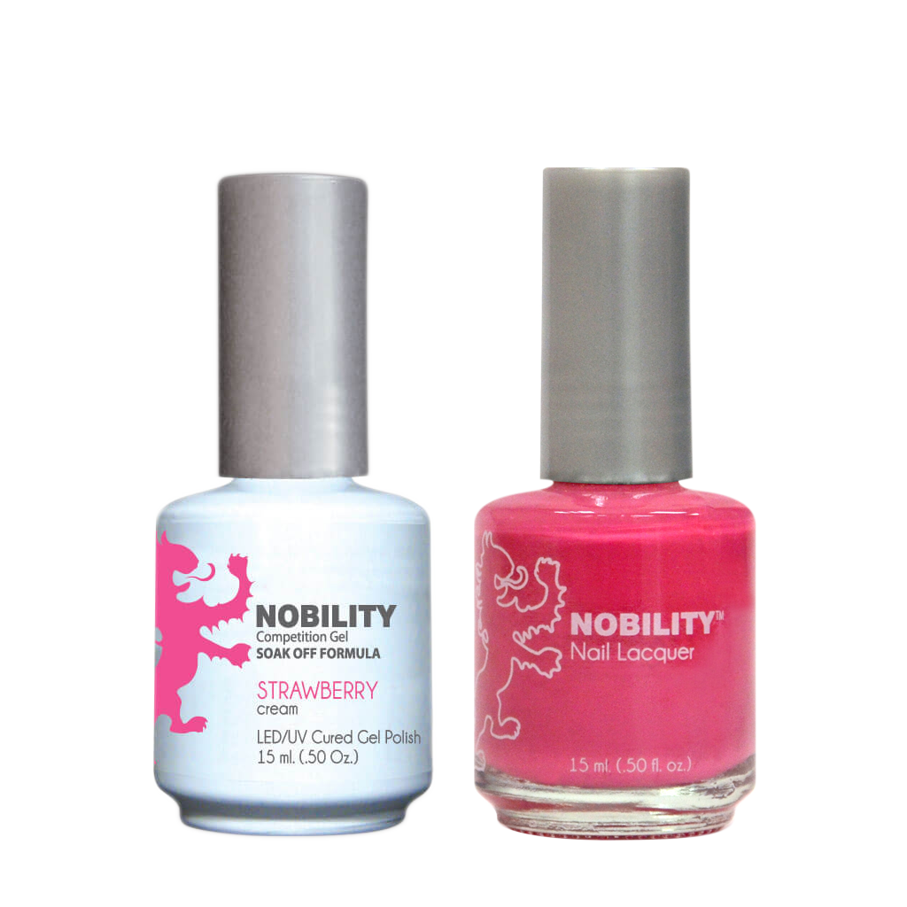 LeChat Nobility Gel & Polish Duo, NBCS075, Strawberry, 0.5oz KK0906