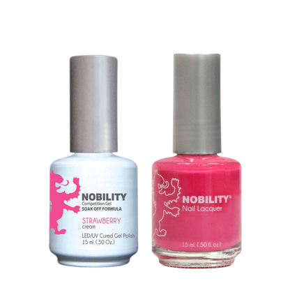 LeChat Nobility Gel & Polish Duo, NBCS075, Strawberry, 0.5oz KK0906