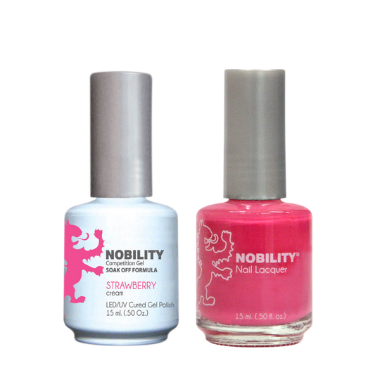 LeChat Nobility Gel & Polish Duo, NBCS075, Strawberry, 0.5oz KK0906