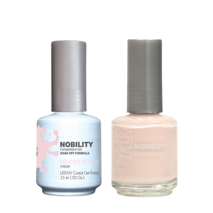 LeChat Nobility Gel & Polish Duo, NBCS078, Delicate Peach, 0.5oz KK0917