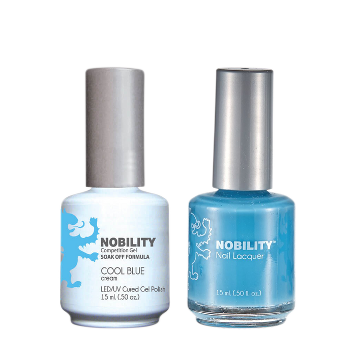 LeChat Nobility Gel & Polish Duo, NBCS081, Cool Blue, 0.5oz KK