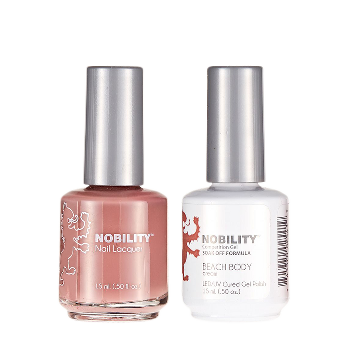 LeChat Nobility Gel & Polish Duo, NBCS091, Beach Body, 0.5oz KK0906