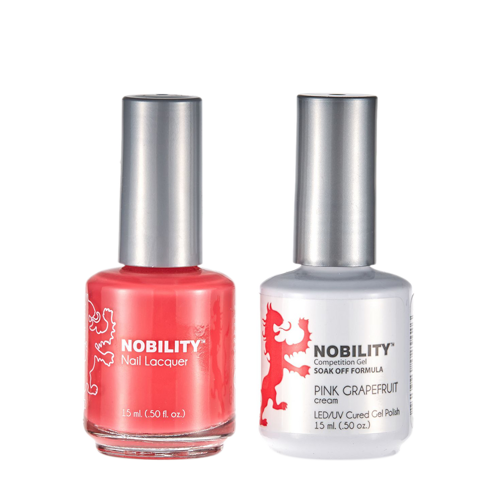 LeChat Nobility Gel & Polish Duo, NBCS092, Pink Grapefruit, 0.5oz KK
