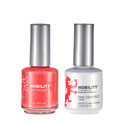 LeChat Nobility Gel & Polish Duo, NBCS092, Pink Grapefruit, 0.5oz KK