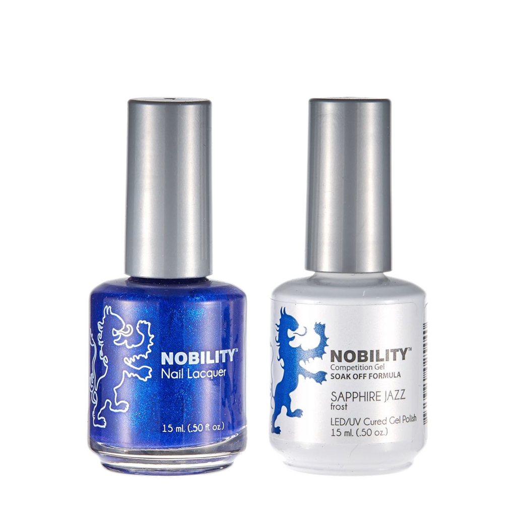 LeChat Nobility Gel & Polish Duo, NBCS094, Sapphire Jazz, 0.5oz KK0917