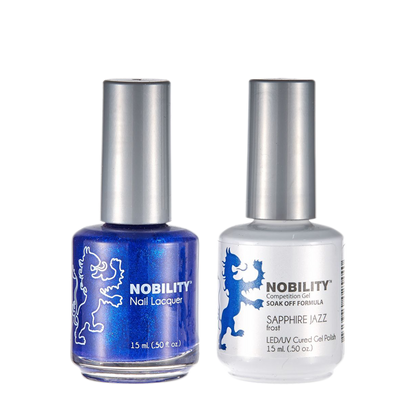 LeChat Nobility Gel & Polish Duo, NBCS094, Sapphire Jazz, 0.5oz KK0917