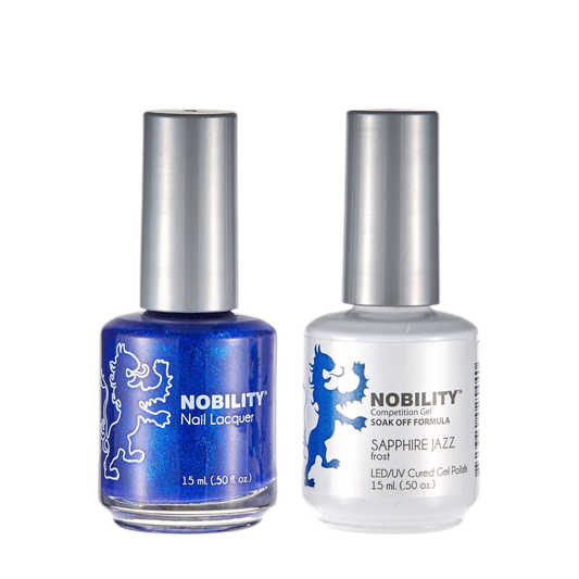 LeChat Nobility Gel & Polish Duo, NBCS094, Sapphire Jazz, 0.5oz KK0917