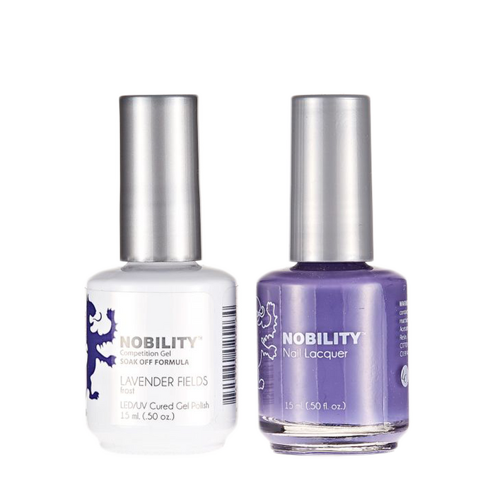 LeChat Nobility Gel & Polish Duo, NBCS096, Lavender Fields, 0.5oz KK