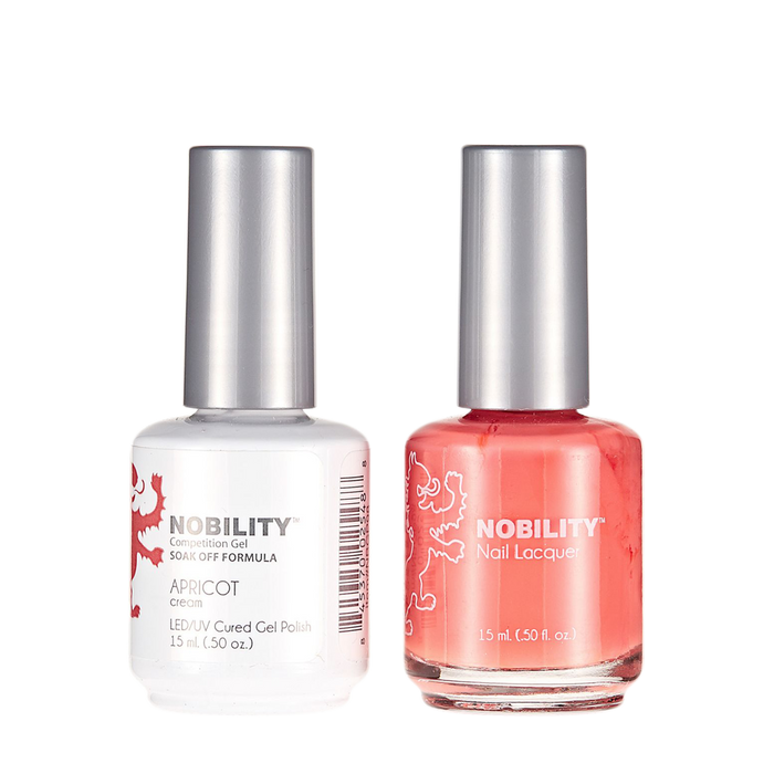 LeChat Nobility Gel & Polish Duo, NBCS098, Apricot, 0.5oz KK