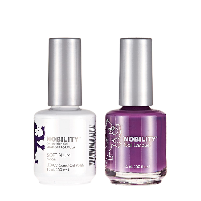 LeChat Nobility Gel & Polish Duo, NBCS099, Soft Plum, 0.5oz  KK0917