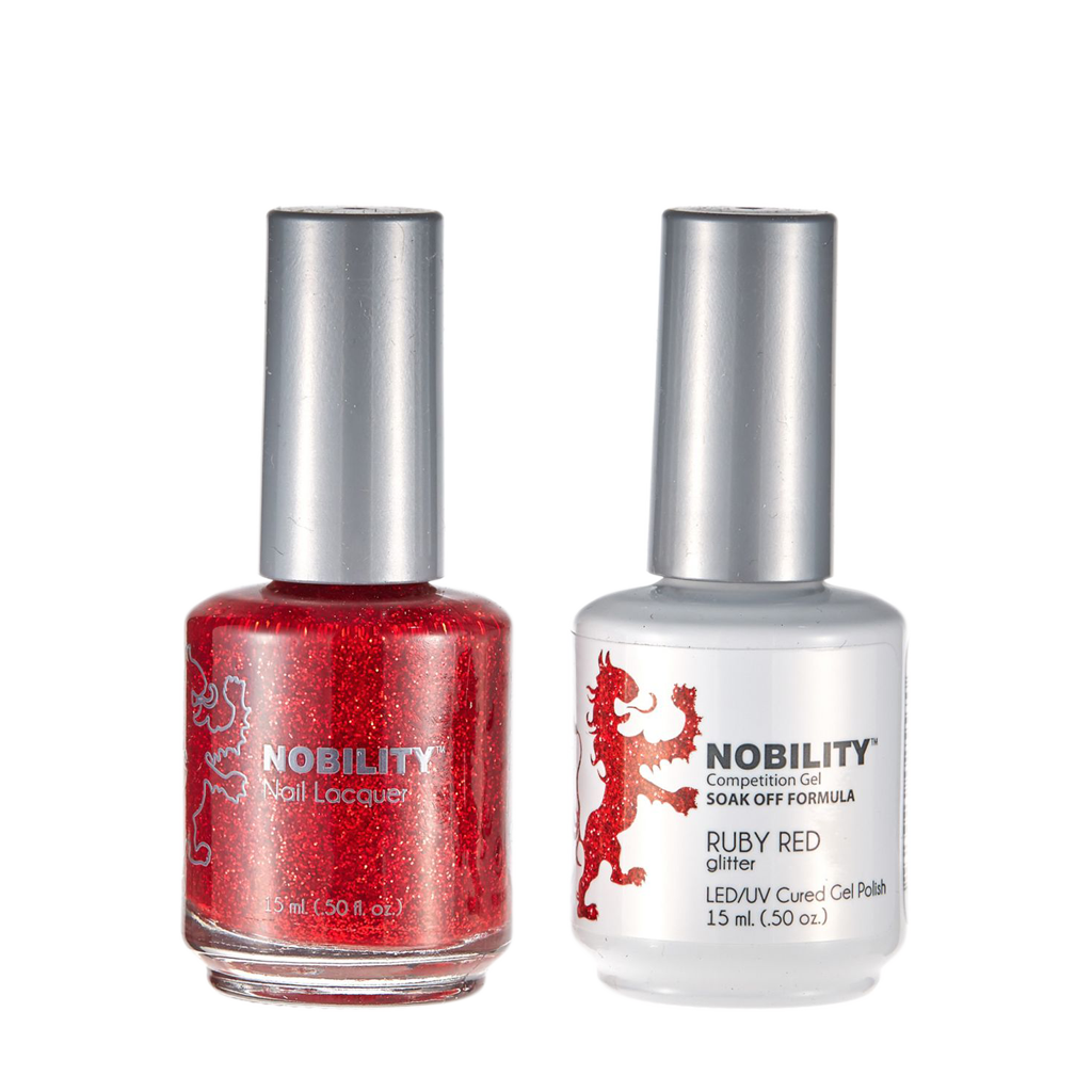 LeChat Nobility Gel & Polish Duo, NBCS107, Ruby Red, 0.5oz KK0917