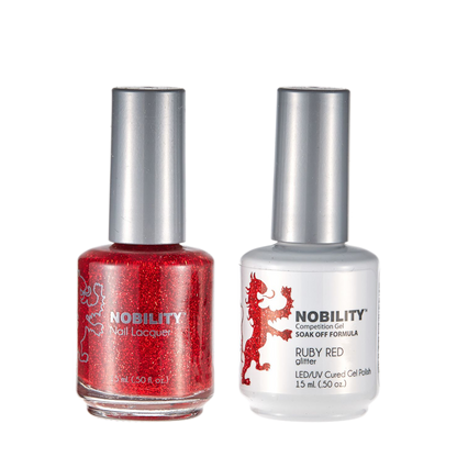 LeChat Nobility Gel & Polish Duo, NBCS107, Ruby Red, 0.5oz KK0917