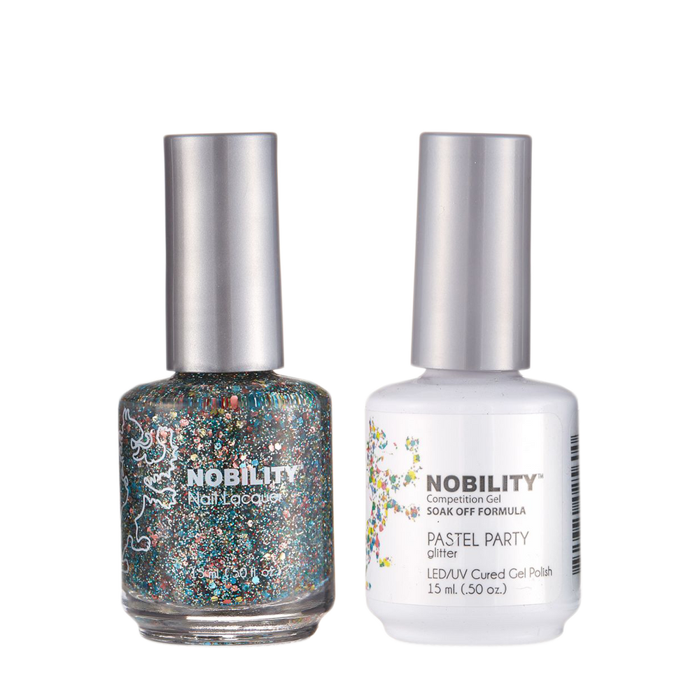 LeChat Nobility Gel & Polish Duo, NBCS110, Pastel Party, 0.5oz KK0906