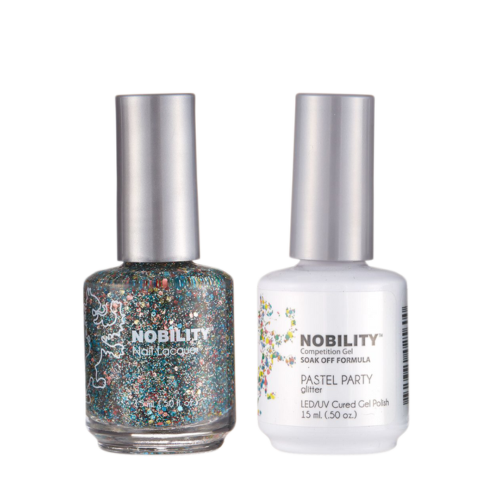 LeChat Nobility Gel & Polish Duo, NBCS110, Pastel Party, 0.5oz KK0906