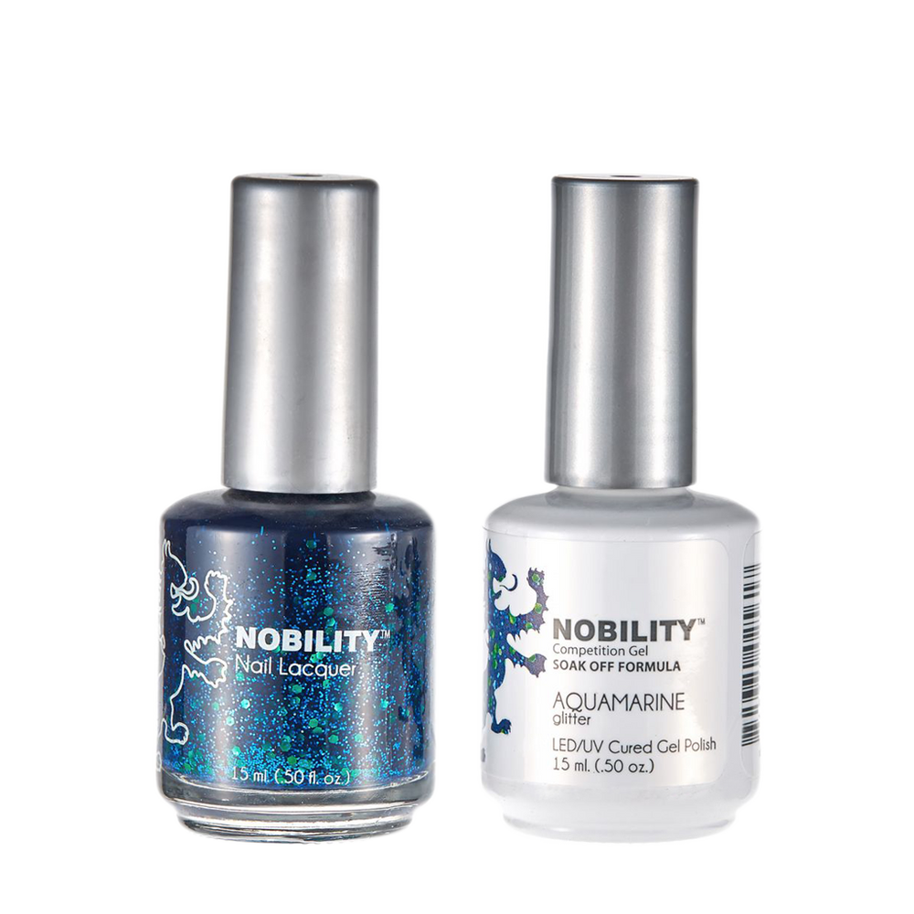 LeChat Nobility Gel & Polish Duo, NBCS111, Aquamarine, 0.5oz KK