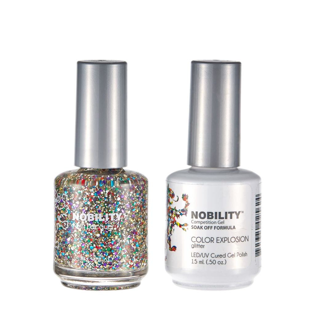 LeChat Nobility Gel & Polish Duo, NBCS112, Color Explosion, 0.5oz KK