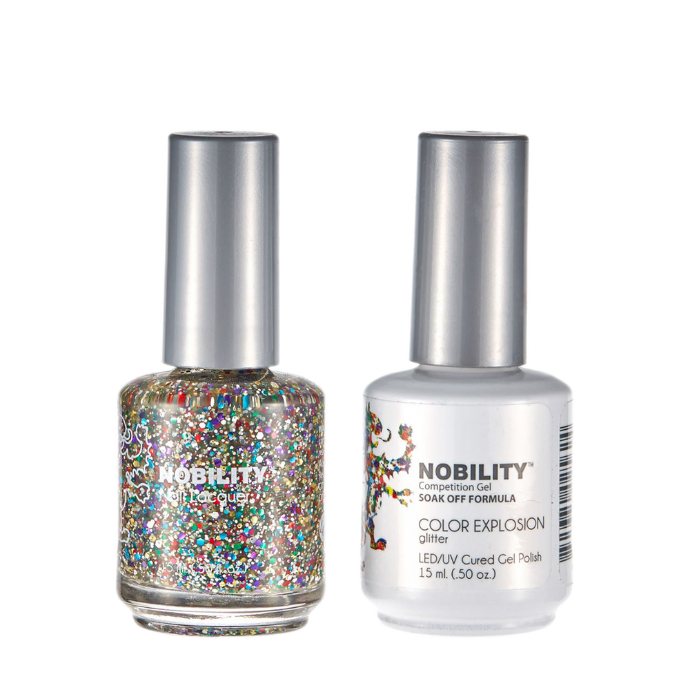 LeChat Nobility Gel & Polish Duo, NBCS112, Color Explosion, 0.5oz KK