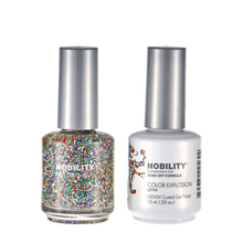Load image into Gallery viewer, LeChat Nobility Gel &amp; Polish Duo, NBCS112, Color Explosion, 0.5oz KK
