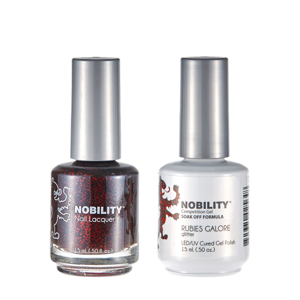 LeChat Nobility Gel & Polish Duo, NBCS114, Rubies Galore, 0.5oz KK0917