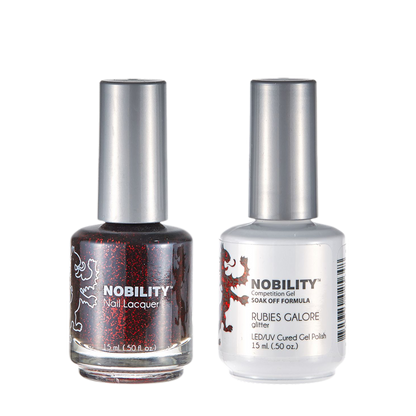 LeChat Nobility Gel & Polish Duo, NBCS114, Rubies Galore, 0.5oz KK0917