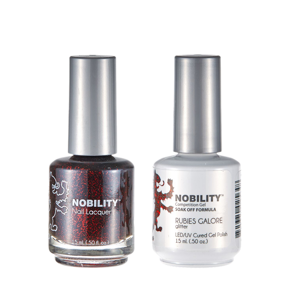 LeChat Nobility Gel & Polish Duo, NBCS114, Rubies Galore, 0.5oz KK0917