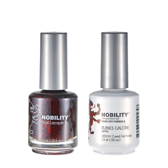LeChat Nobility Gel & Polish Duo, NBCS114, Rubies Galore, 0.5oz KK0917
