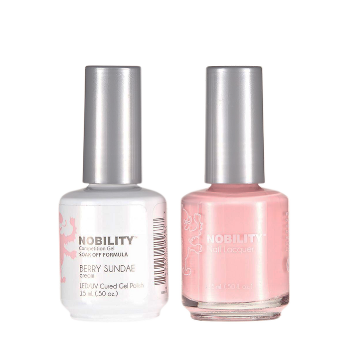 LeChat Nobility Gel & Polish Duo, NBCS121, Berry Sundae, 0.5oz KK