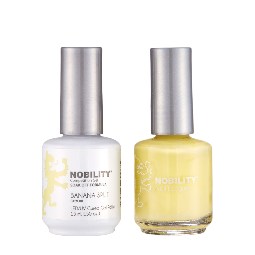 LeChat Nobility Gel & Polish Duo, NBCS122, Banana Split, 0.5oz KK