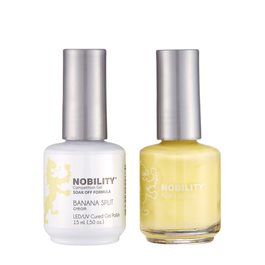 LeChat Nobility Gel & Polish Duo, NBCS122, Banana Split, 0.5oz KK