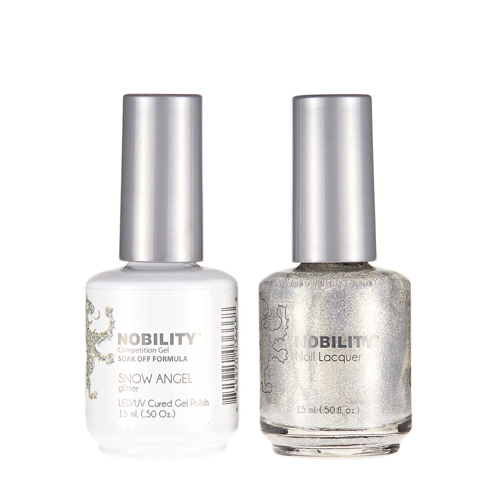 LeChat Nobility Gel & Polish Duo, NBCS127, Snow Angel, 0.5oz KK