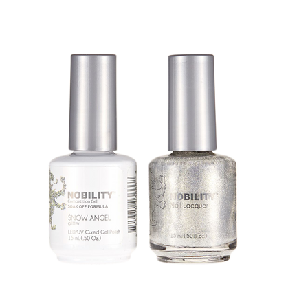 LeChat Nobility Gel & Polish Duo, NBCS127, Snow Angel, 0.5oz KK