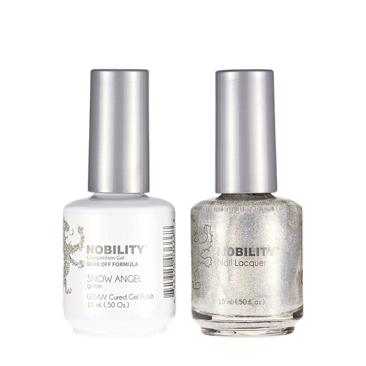 LeChat Nobility Gel & Polish Duo, NBCS127, Snow Angel, 0.5oz KK