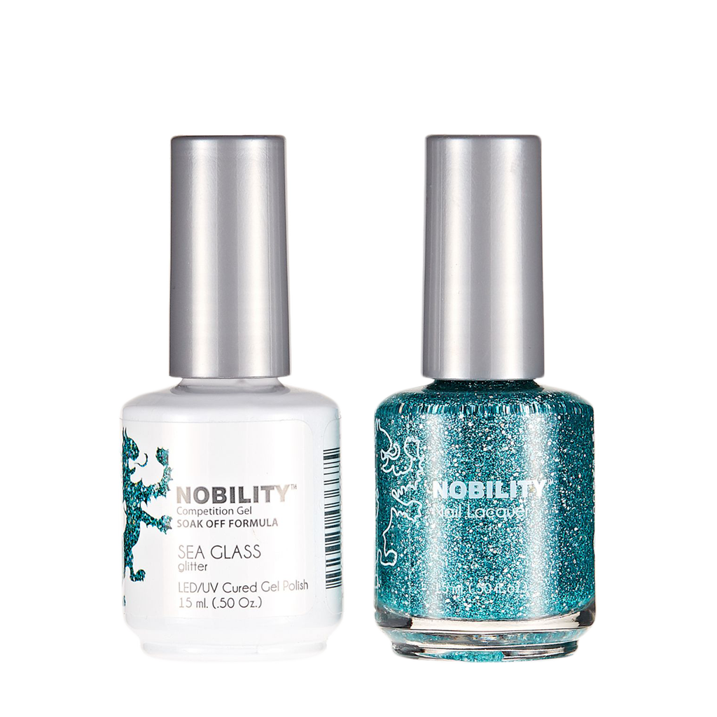 LeChat Nobility Gel & Polish Duo, NBCS128, Sea Glass, 50oz KK