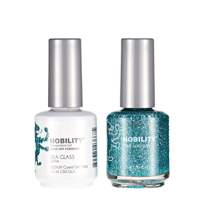 LeChat Nobility Gel & Polish Duo, NBCS128, Sea Glass, 50oz KK