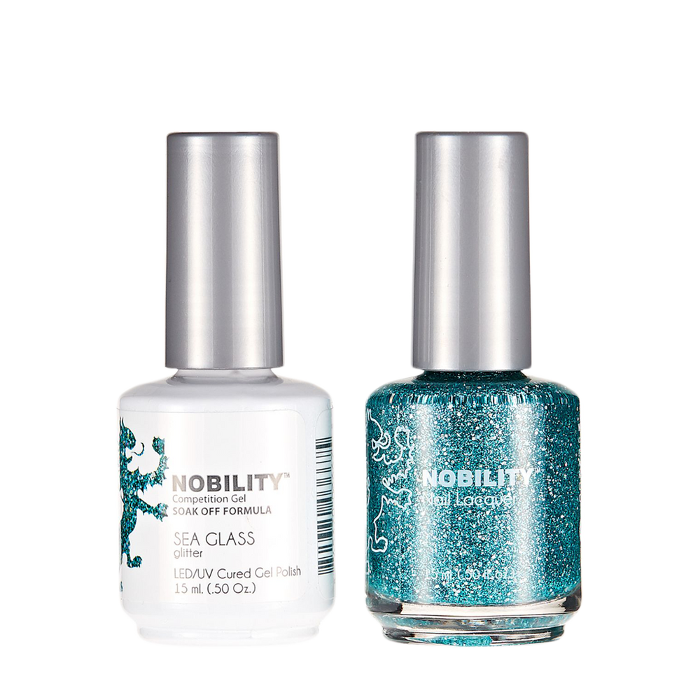 LeChat Nobility Gel & Polish Duo, NBCS128, Sea Glass, 50oz KK