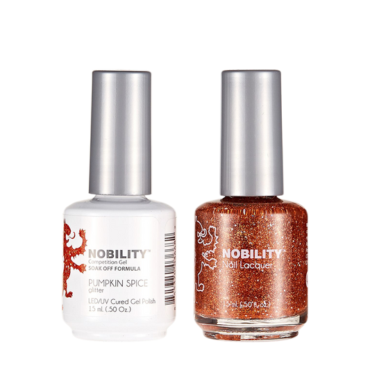 LeChat Nobility Gel & Polish Duo, NBCS129, Pumpkin Spice, 0.5oz KK