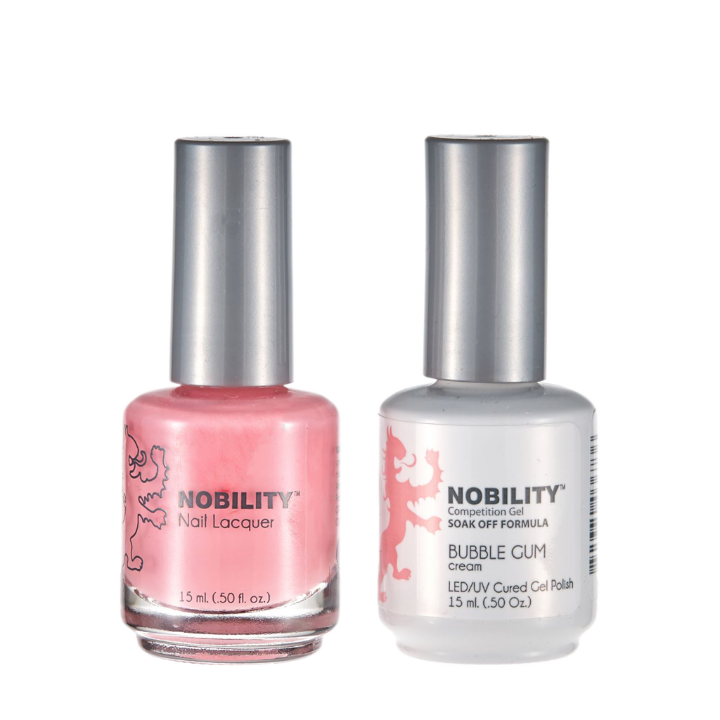 LeChat Nobility Gel & Polish Duo, NBCS134, Bubble Gum, 50oz KK