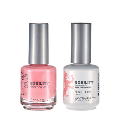 LeChat Nobility Gel & Polish Duo, NBCS134, Bubble Gum, 50oz KK