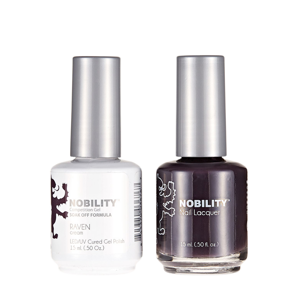 LeChat Nobility Gel & Polish Duo, NBCS137, Raven, 50oz KK