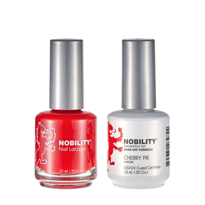 LeChat Nobility Gel & Polish Duo, NBCS156, Cherry Pie, 0.5oz KK