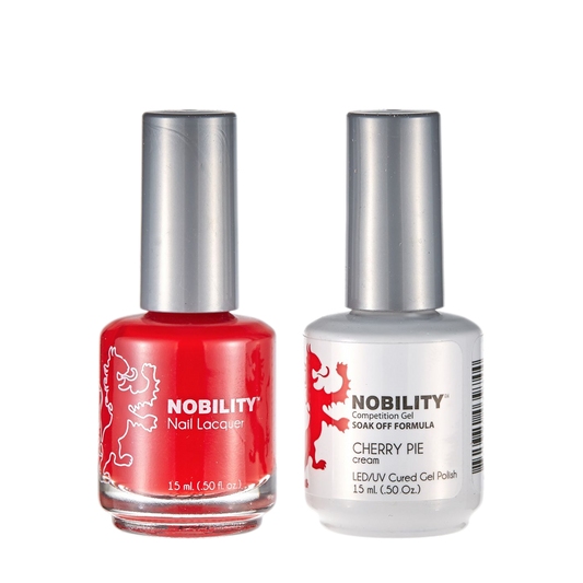 LeChat Nobility Gel & Polish Duo, NBCS156, Cherry Pie, 0.5oz KK