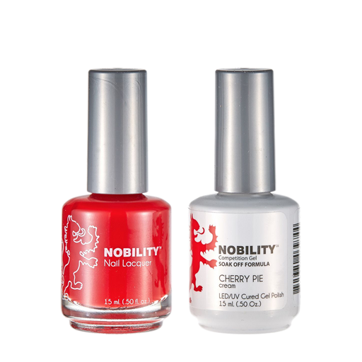 LeChat Nobility Gel & Polish Duo, NBCS156, Cherry Pie, 0.5oz KK