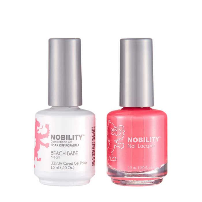 LeChat Nobility Gel & Polish Duo, NBCS177, Beach Babe, 0.5oz KK