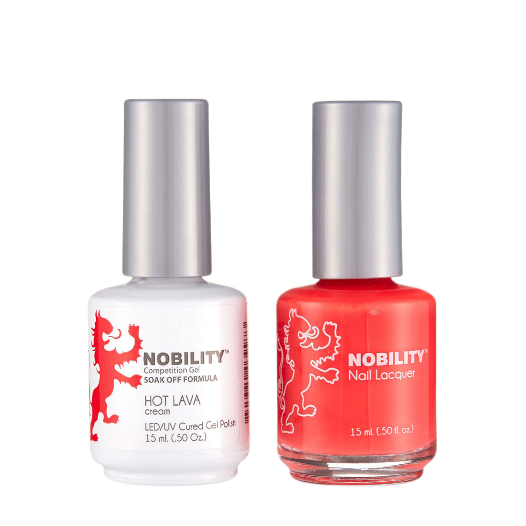 LeChat Nobility Gel & Polish Duo, NBCS179, Hot Lava, 0.5oz KK