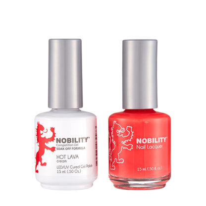 LeChat Nobility Gel & Polish Duo, NBCS179, Hot Lava, 0.5oz KK