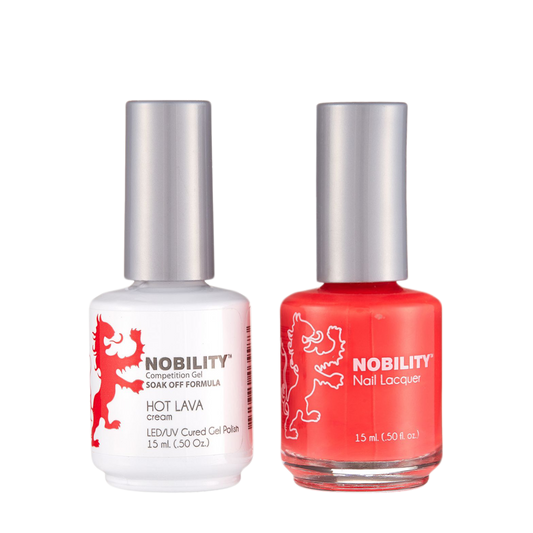 LeChat Nobility Gel & Polish Duo, NBCS179, Hot Lava, 0.5oz KK