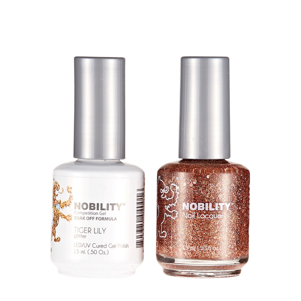 LeChat Nobility Gel & Polish Duo, NBCS183, Tiger Lily, 0.5oz KK0406