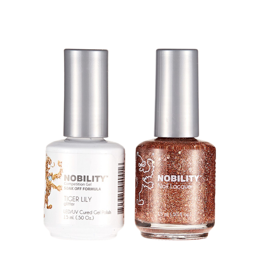 LeChat Nobility Gel & Polish Duo, NBCS183, Tiger Lily, 0.5oz KK0406