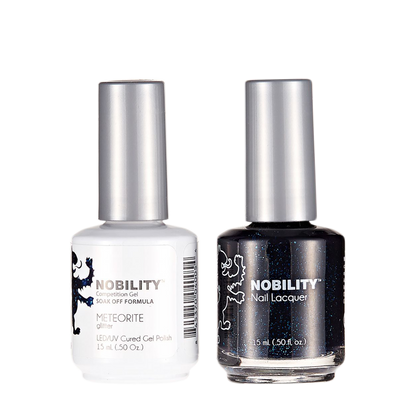 LeChat Nobility Gel & Polish Duo, NBCS187, Meteorite, 0.5oz KK0406